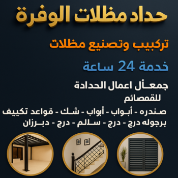 حداد الوفرة - حداد مظلات الوفرة - رفيق بنغالي📞66237591 - مظلات الوفرة - تصليح مظلات الوفرة - مظلات حدائق الوفرة - حداد هندي الوفرة - مظلات سيارات الوفرة
